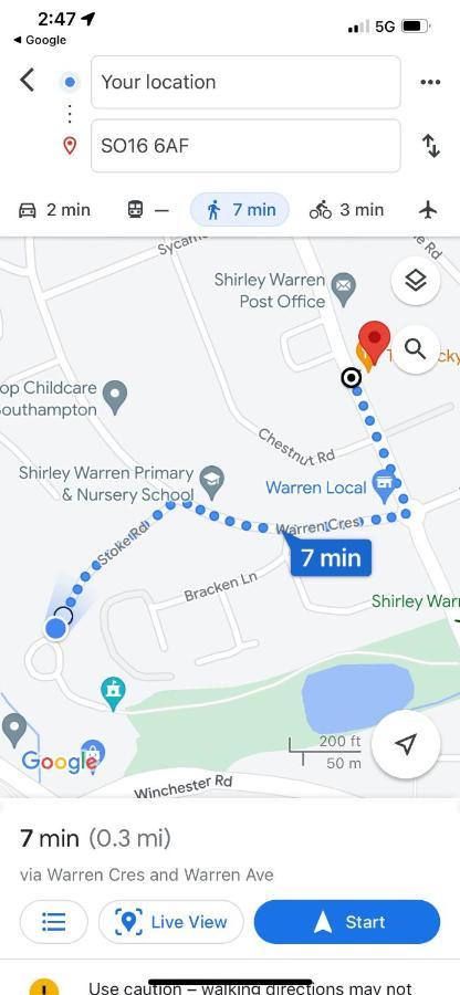 Shirley House 2, Self Catering Guest House, Self Check In, Smart Locks, 10 Min Walk To Southampton General, Aspire And Princess Anne Hospitals, Access To Fully Equipped Kitchen, Excellent Transport Links, Ideal For Longer Stays And Hospital Shifts Экстерьер фото